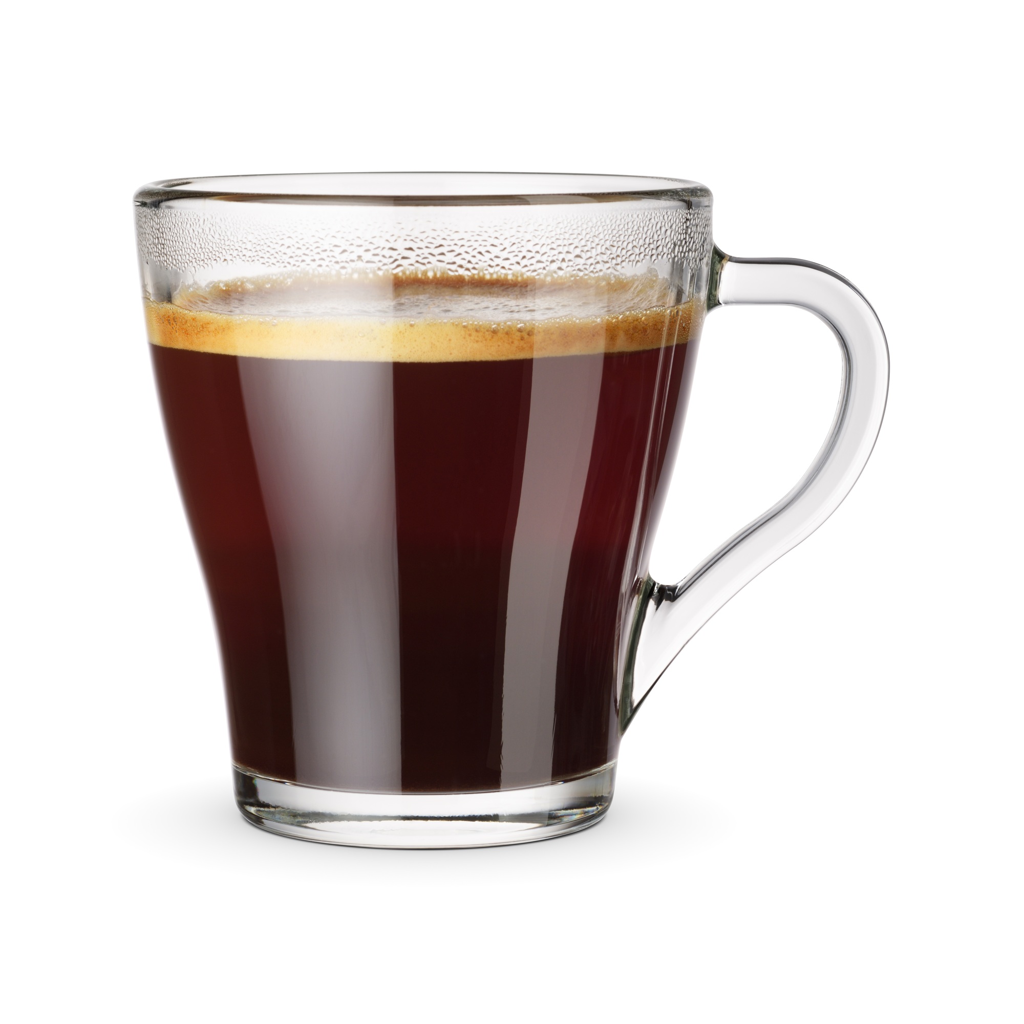 Coffee americano isolated on a white background.